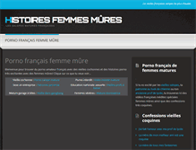 Tablet Screenshot of histoires-femmes-mures.com